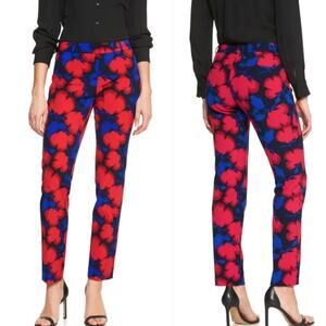 Banana Republic Ryan Floral Print Slim Pants Size 2P NWT